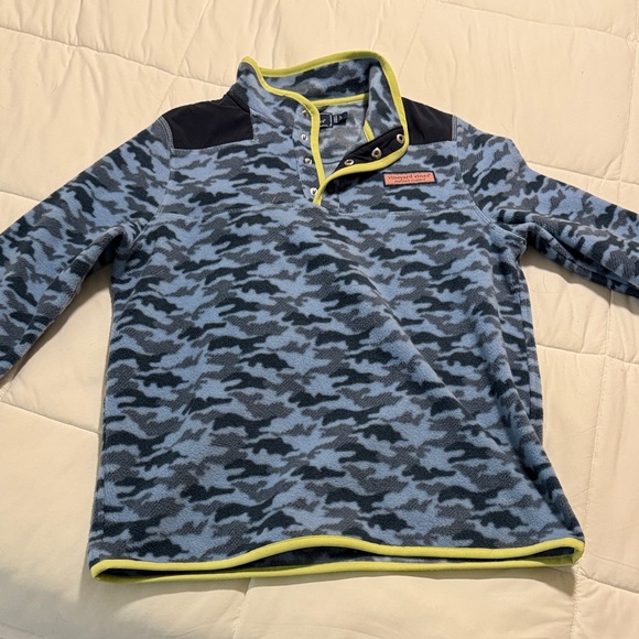 Vineyard Vines Other - Kids Vineyard Vines Blue Camo Fleece with Yellow Accents